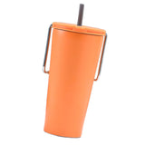 Maxbell Stainless Steel Insulated Cup Practical Tea Coffee Mug for Travel Office Bar Orange