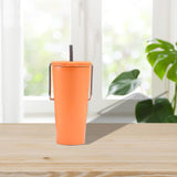 Maxbell Stainless Steel Insulated Cup Practical Tea Coffee Mug for Travel Office Bar Orange