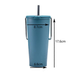 Maxbell Stainless Steel Insulated Cup Practical Tea Coffee Mug for Travel Office Bar Blue