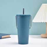 Maxbell Stainless Steel Insulated Cup Practical Tea Coffee Mug for Travel Office Bar Blue