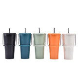 Maxbell Stainless Steel Insulated Cup Practical Tea Coffee Mug for Travel Office Bar Blue