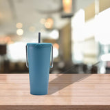 Maxbell Stainless Steel Insulated Cup Practical Tea Coffee Mug for Travel Office Bar Blue