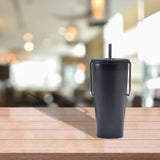 Maxbell Stainless Steel Insulated Cup Practical Tea Coffee Mug for Travel Office Bar Black