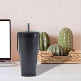 Maxbell Stainless Steel Insulated Cup Practical Tea Coffee Mug for Travel Office Bar Black