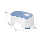 Maxbell Shower Stool Lightweight Non Slip Kids Step Stool for Bedroom Playroom Decor Blue