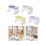 Maxbell Shower Stool Lightweight Non Slip Kids Step Stool for Bedroom Playroom Decor Blue