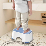 Maxbell Shower Stool Lightweight Non Slip Kids Step Stool for Bedroom Playroom Decor Blue