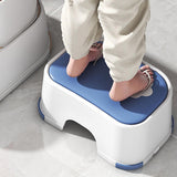 Maxbell Shower Stool Lightweight Non Slip Kids Step Stool for Bedroom Playroom Decor Blue