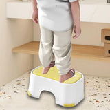 Maxbell Shower Stool Lightweight Non Slip Kids Step Stool for Bedroom Playroom Decor Yellow