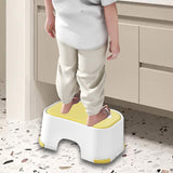 Maxbell Shower Stool Lightweight Non Slip Kids Step Stool for Bedroom Playroom Decor Yellow