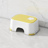 Maxbell Shower Stool Lightweight Non Slip Kids Step Stool for Bedroom Playroom Decor Yellow