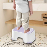 Maxbell Shower Stool Lightweight Non Slip Kids Step Stool for Bedroom Playroom Decor Violet
