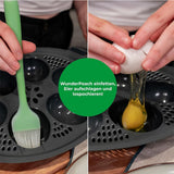 Maxbell Egg Poachers Multifunction Stand Six Cup Egg Steamer for TM5 TM6 Accessories