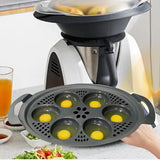 Maxbell Egg Poachers Multifunction Stand Six Cup Egg Steamer for TM5 TM6 Accessories