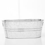 Maxbell 2xGalvanized Metal Ice Bucket Large Galvanized Beverage Tub for Beverage Party