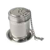 Maxbell Maxbell Tea Steeper Basket Infuser Slim Threaded Lid Filter Tea Drain for Seasonings Small round hole