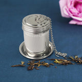 Maxbell Maxbell Tea Steeper Basket Infuser Slim Threaded Lid Filter Tea Drain for Seasonings Small round hole