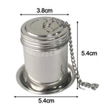Maxbell Maxbell Tea Steeper Basket Infuser Slim Threaded Lid Filter Tea Drain for Seasonings Small round hole