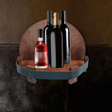 Maxbell Wine Rack Wall Mounted Vintage Display Rack for Pantry Wine Enthusiasts Home