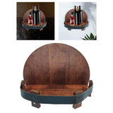 Maxbell Wine Rack Wall Mounted Vintage Display Rack for Pantry Wine Enthusiasts Home