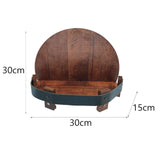 Maxbell Wine Rack Wall Mounted Vintage Display Rack for Pantry Wine Enthusiasts Home