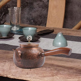 Maxbell Brass Teapot Sharing Pitcher Portable Teaware for Hotel Tea House Restaurant 600ml A