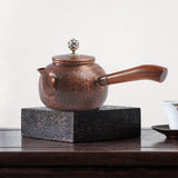 Maxbell Brass Teapot Sharing Pitcher Portable Teaware for Hotel Tea House Restaurant 600ml A