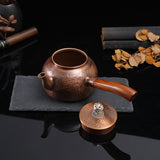 Maxbell Brass Teapot Sharing Pitcher Portable Teaware for Hotel Tea House Restaurant 600ml A