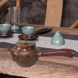 Maxbell Brass Teapot Sharing Pitcher Portable Teaware for Hotel Tea House Restaurant 600ml B