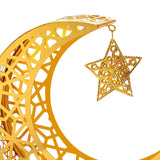 Ramadan Tray Plates Ramadan Moon Star Dinner Plate for Mubarak Home Festival S Golden