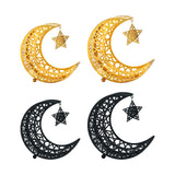 Ramadan Tray Plates Ramadan Moon Star Dinner Plate for Mubarak Home Festival S Golden