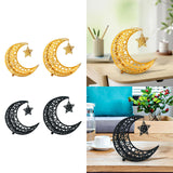 Ramadan Tray Plates Ramadan Moon Star Dinner Plate for Mubarak Home Festival S Golden