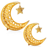 Ramadan Tray Plates Ramadan Moon Star Dinner Plate for Mubarak Home Festival S Golden