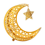 Ramadan Tray Plates Ramadan Moon Star Dinner Plate for Mubarak Home Festival S Golden
