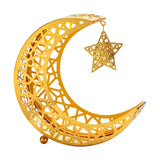 Ramadan Tray Plates Ramadan Moon Star Dinner Plate for Mubarak Home Festival S Golden