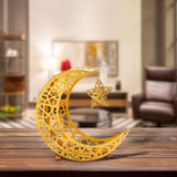 Ramadan Tray Plates Ramadan Moon Star Dinner Plate for Mubarak Home Festival S Golden