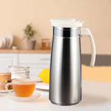 Stainless Steel Water Jug Teapot Lemonade Kettle for Milk Drink Hot and Cold White