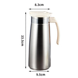 Stainless Steel Water Jug Teapot Lemonade Kettle for Milk Drink Hot and Cold White