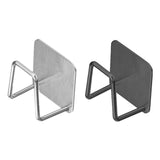 Maxbell Maxbell 2 Pieces Sponge Holder Easy to Install Adhesive Stainless Steel Hanging Rack silver