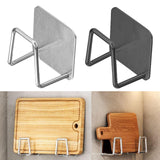 Maxbell Maxbell 2 Pieces Sponge Holder Easy to Install Adhesive Stainless Steel Hanging Rack silver