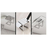 Maxbell Maxbell 2 Pieces Sponge Holder Easy to Install Adhesive Stainless Steel Hanging Rack silver
