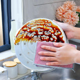 Maxbell Maxbell Mesh Microfiber Cleaning Cloth Reusable for Kitchen Cleaning Dishes Counters 10pcs Pink