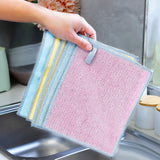 Maxbell Maxbell Mesh Microfiber Cleaning Cloth Reusable for Kitchen Cleaning Dishes Counters 10pcs Pink