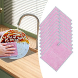 Maxbell Maxbell Mesh Microfiber Cleaning Cloth Reusable for Kitchen Cleaning Dishes Counters 10pcs Pink