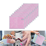 Maxbell Maxbell Mesh Microfiber Cleaning Cloth Reusable for Kitchen Cleaning Dishes Counters 10pcs Pink