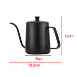 Maxbell Gooseneck Kettle 350ml with Lid Pour over Kettle for Cafe Shop Office