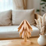Maxbell Maxbell Wooden Coaster Decor Table Protection Novelty Statue Tree Shaped Nonslip Pad Natural
