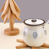 Maxbell Maxbell Wooden Coaster Decor Table Protection Novelty Statue Tree Shaped Nonslip Pad Natural