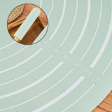 Maxbell Pastry Baking Mat and Rolling Pin Pie Crust Bake Mat for Pastry Cake Cooking