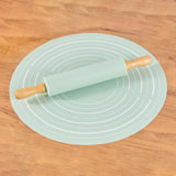 Maxbell Pastry Baking Mat and Rolling Pin Pie Crust Bake Mat for Pastry Cake Cooking